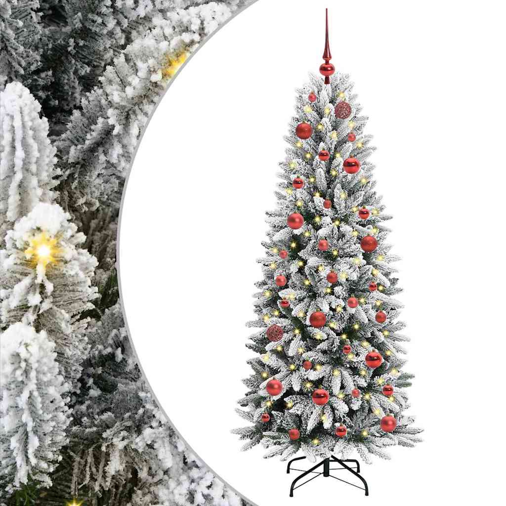 Sapin de Noël artificiel avec 150 LED Blanc 63 x 63 x 150 cm - XIOS