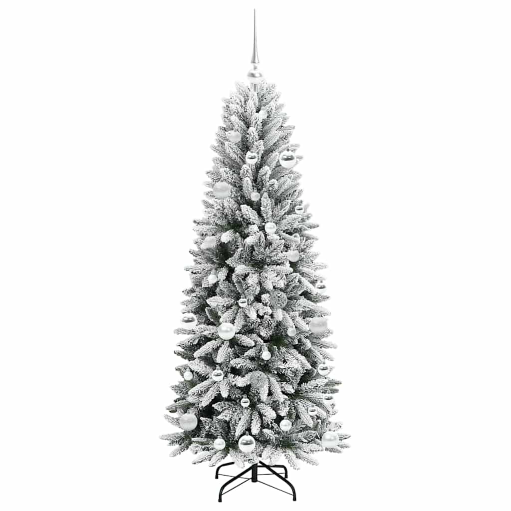 Sapin de Noël artificiel avec 150 LED avec support Blanc 150 cm - XIOS