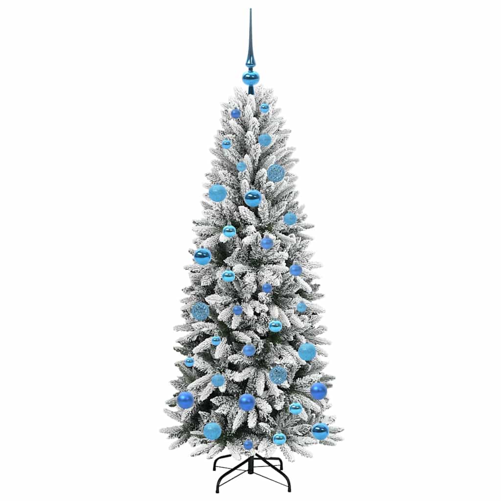 Sapin de Noël artificiel avec 150 LED avec support Blanc 150 cm - XIOS