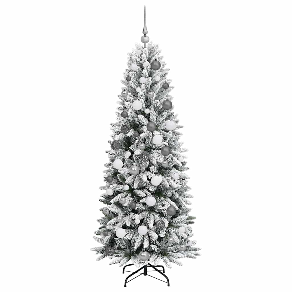 Sapin de Noël artificiel avec 300 LED avec support Blanc 180 cm - XIOS