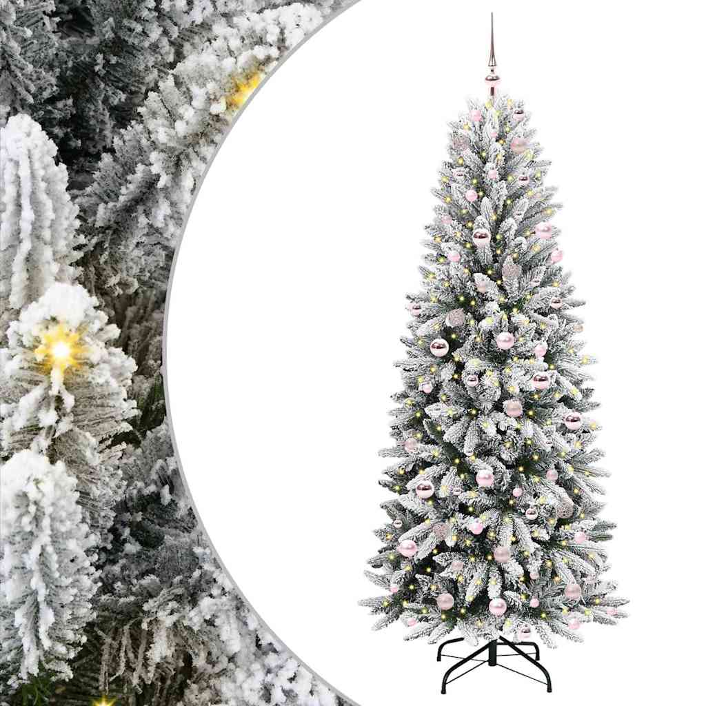 Sapin de Noël artificiel avec 300 LED Blanc 78 x 78 x 210 cm - XIOS
