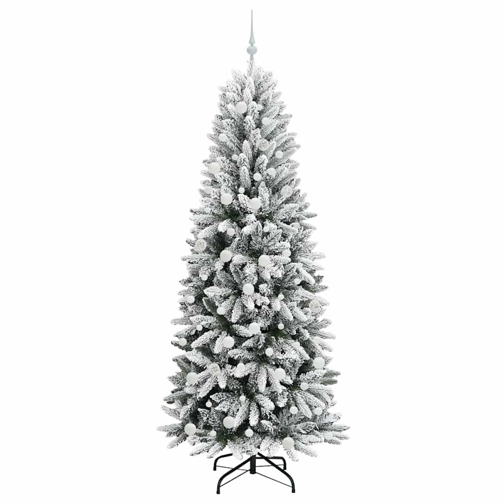 Sapin de Noël artificiel avec 300 LED avec support Blanc 210 cm - XIOS