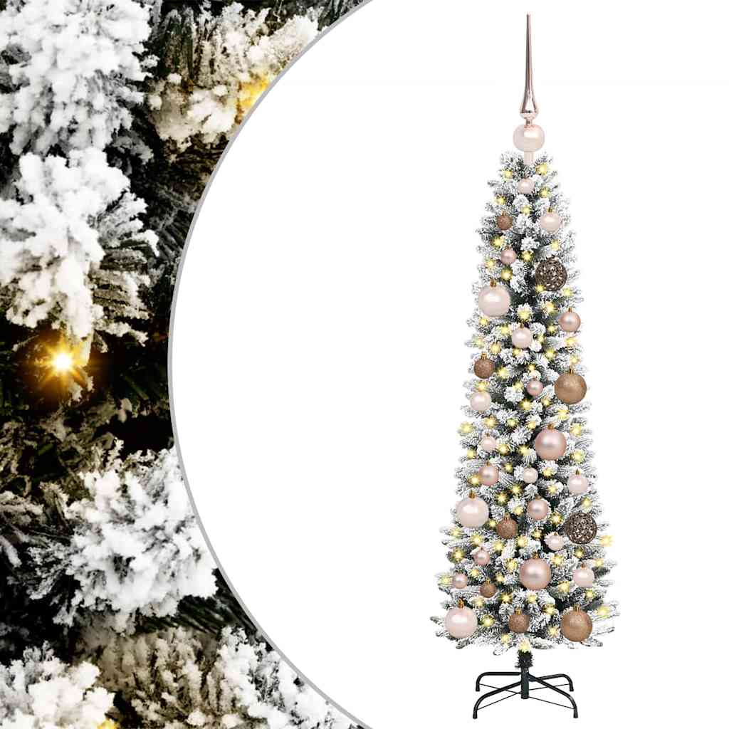 Sapin de Noël artificiel Blanc 120 cm PVC, métal et plastique - XIOS