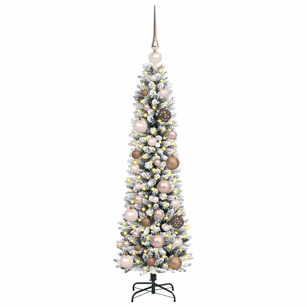 Sapin de Noël artificiel Blanc 120 cm PVC, métal et plastique - XIOS