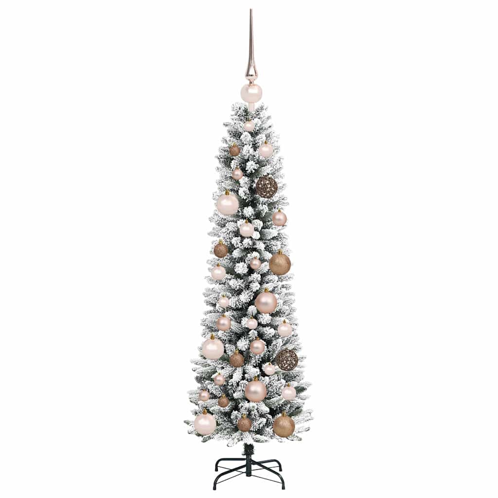 Sapin de Noël artificiel Blanc 120 cm PVC, métal et plastique - XIOS