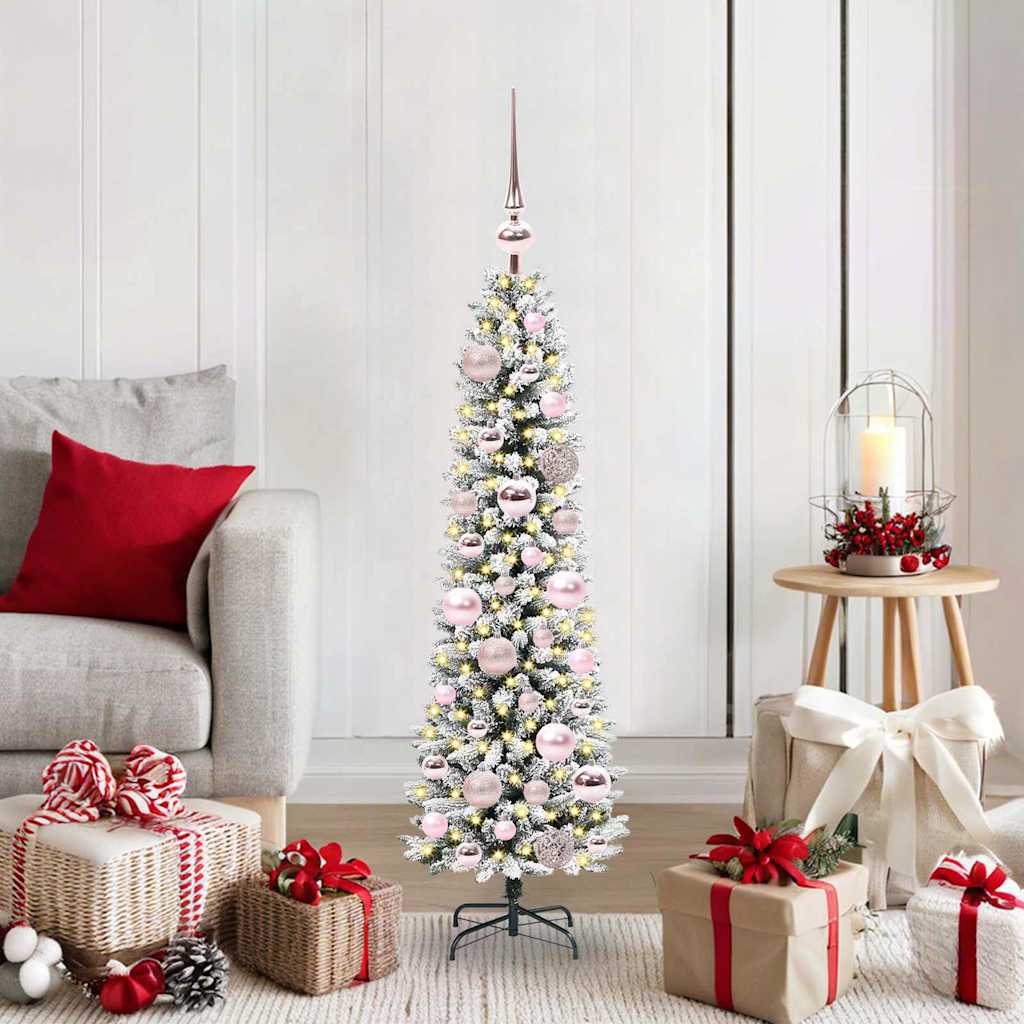 Sapin de Noël artificiel avec 150 LED Vert et blanc 120 cm - XIOS