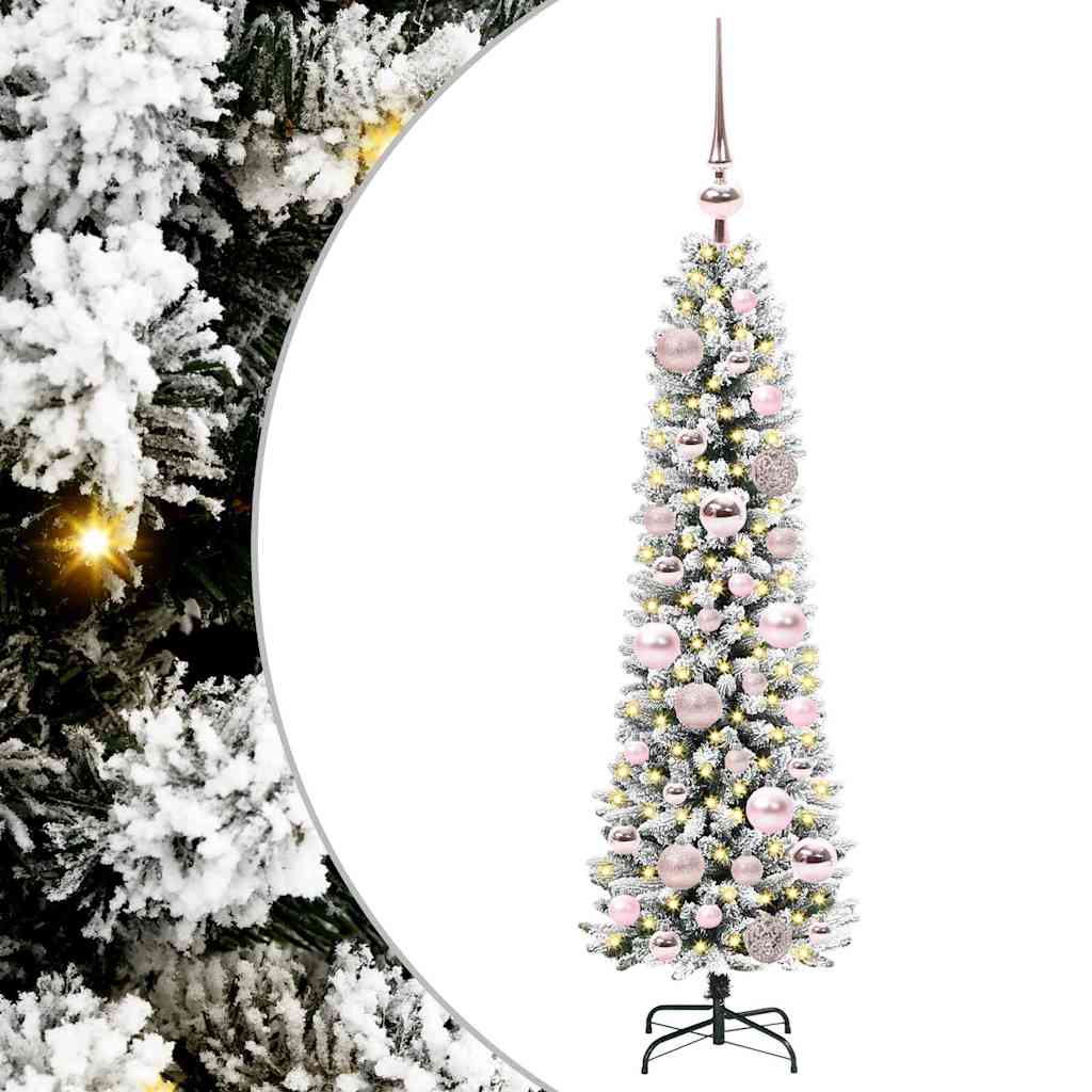 Sapin de Noël artificiel avec 150 LED Vert et blanc 120 cm - XIOS
