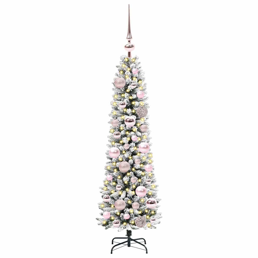 Sapin de Noël artificiel avec 150 LED Vert et blanc 120 cm - XIOS