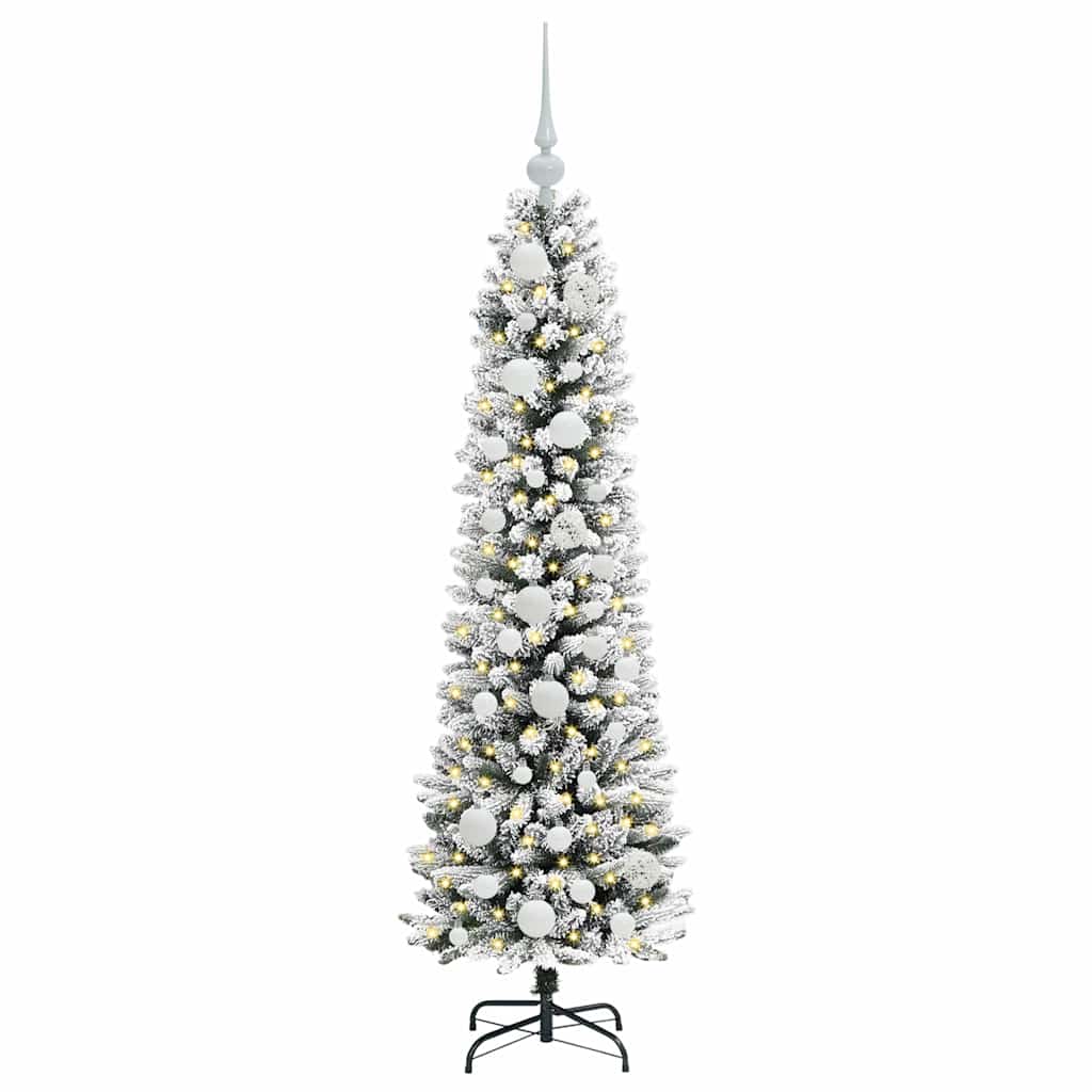 Sapin de Noël artificiel avec 150 LED Vert et blanc 120 cm - XIOS