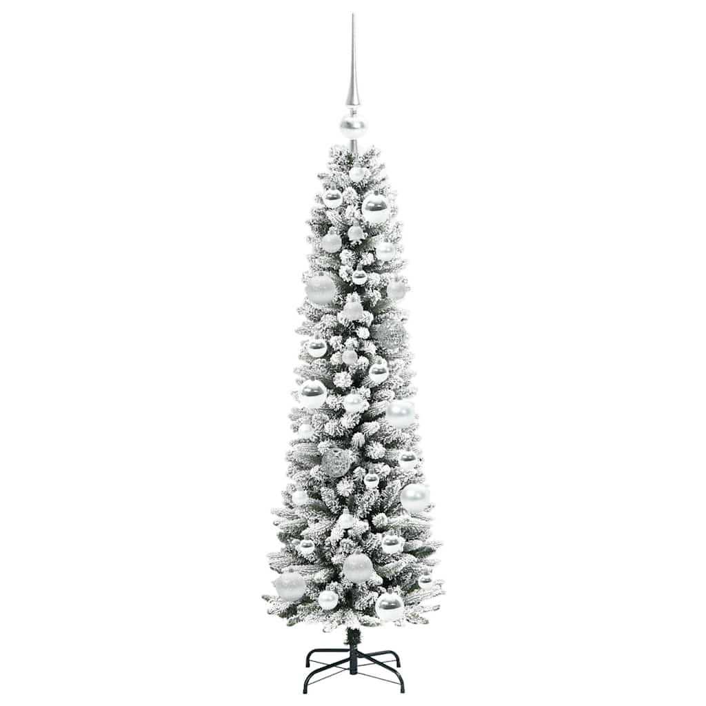 Sapin de Noël artificiel Blanc 120 cm PVC, métal et plastique - XIOS