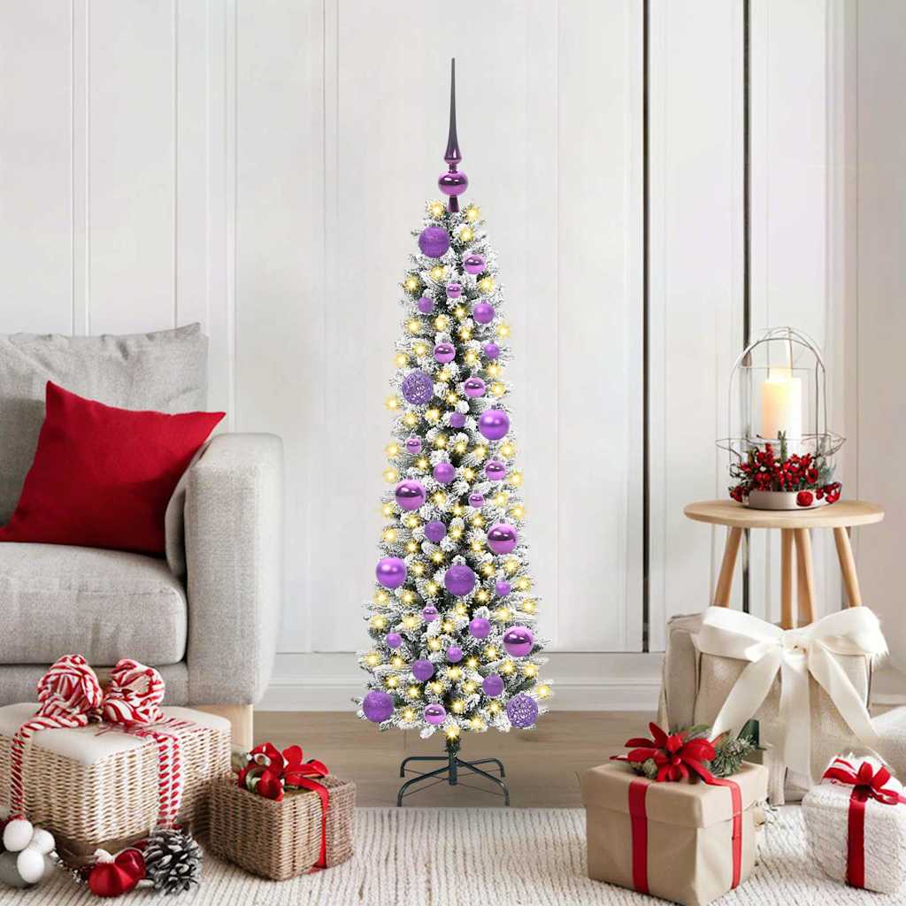 Sapin de Noël artificiel avec 150 LED Vert et blanc 120 cm - XIOS