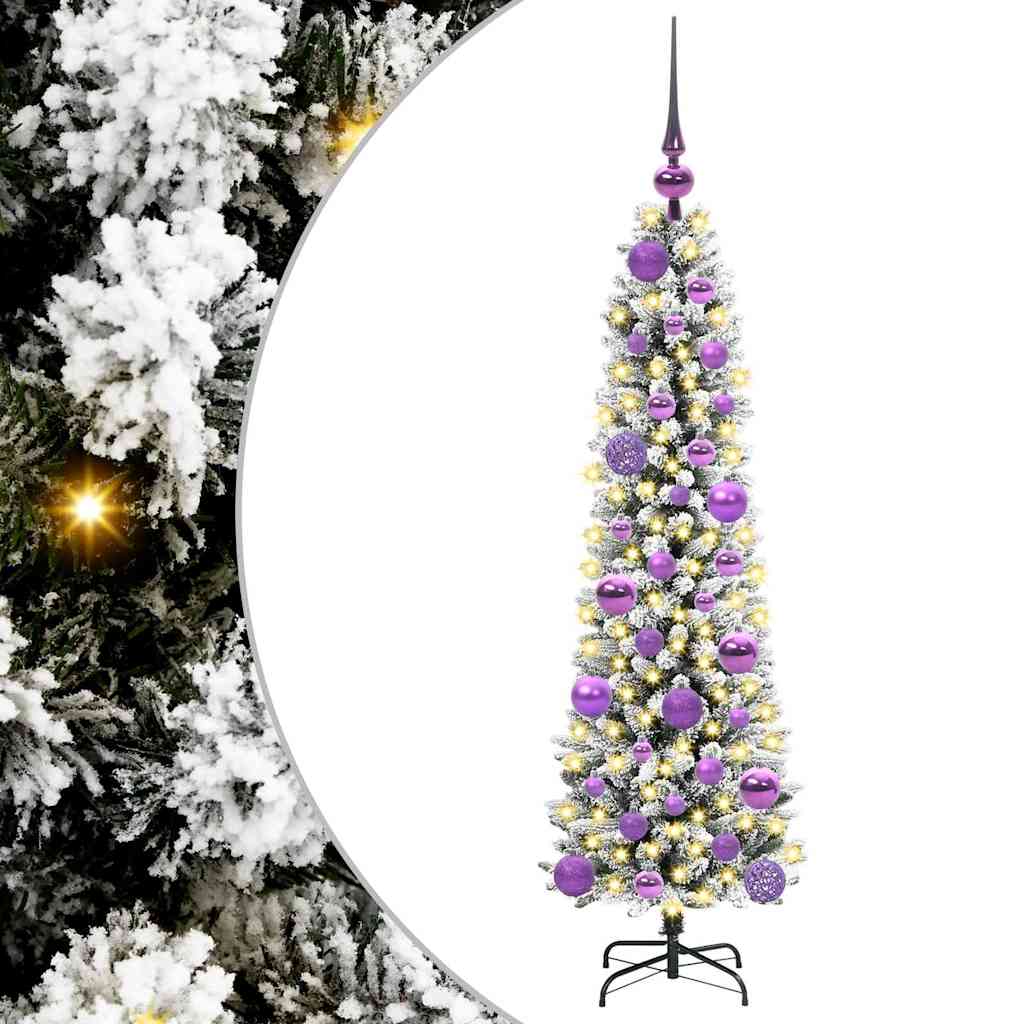 Sapin de Noël artificiel avec 150 LED Vert et blanc 120 cm - XIOS