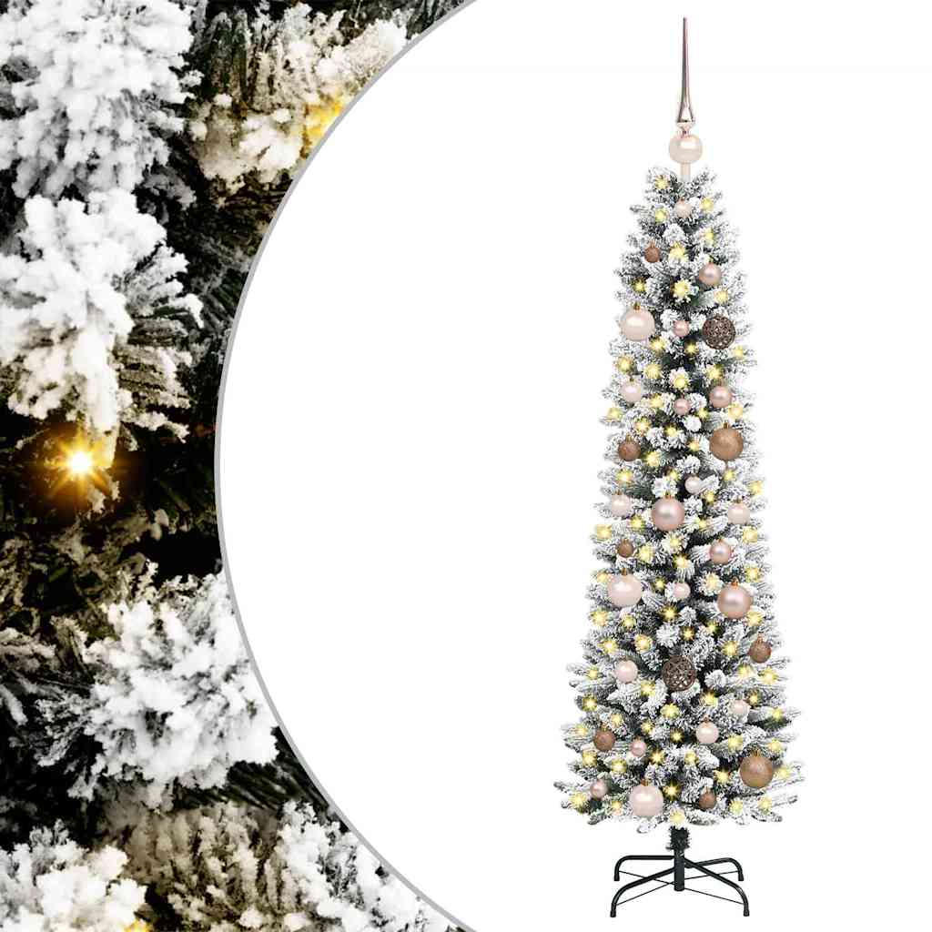 Sapin de Noël artificiel Blanc 150 cm PVC, métal et plastique - XIOS