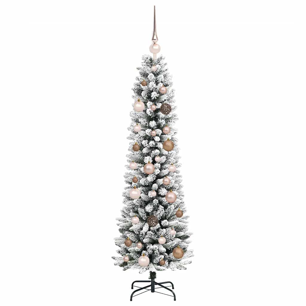 Sapin de Noël artificiel Blanc 150 cm PVC, métal et plastique - XIOS