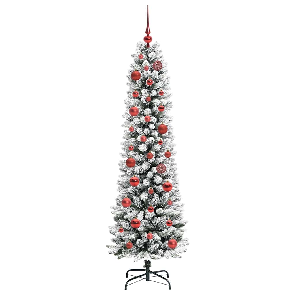 Sapin de Noël artificiel avec 150 LED Vert et blanc 150 cm - XIOS
