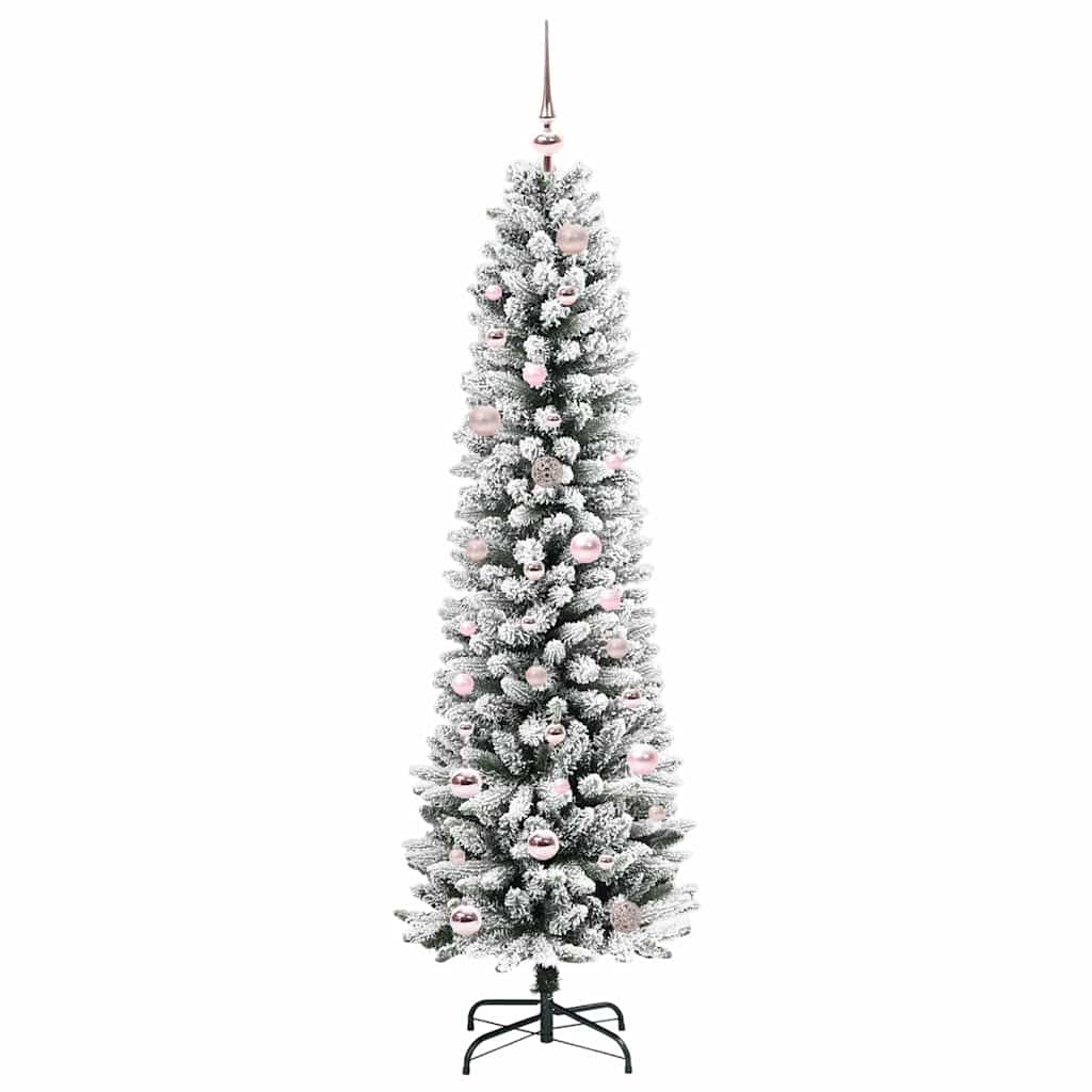 Sapin de Noël artificiel avec 150 LED Vert et blanc 150 cm - XIOS