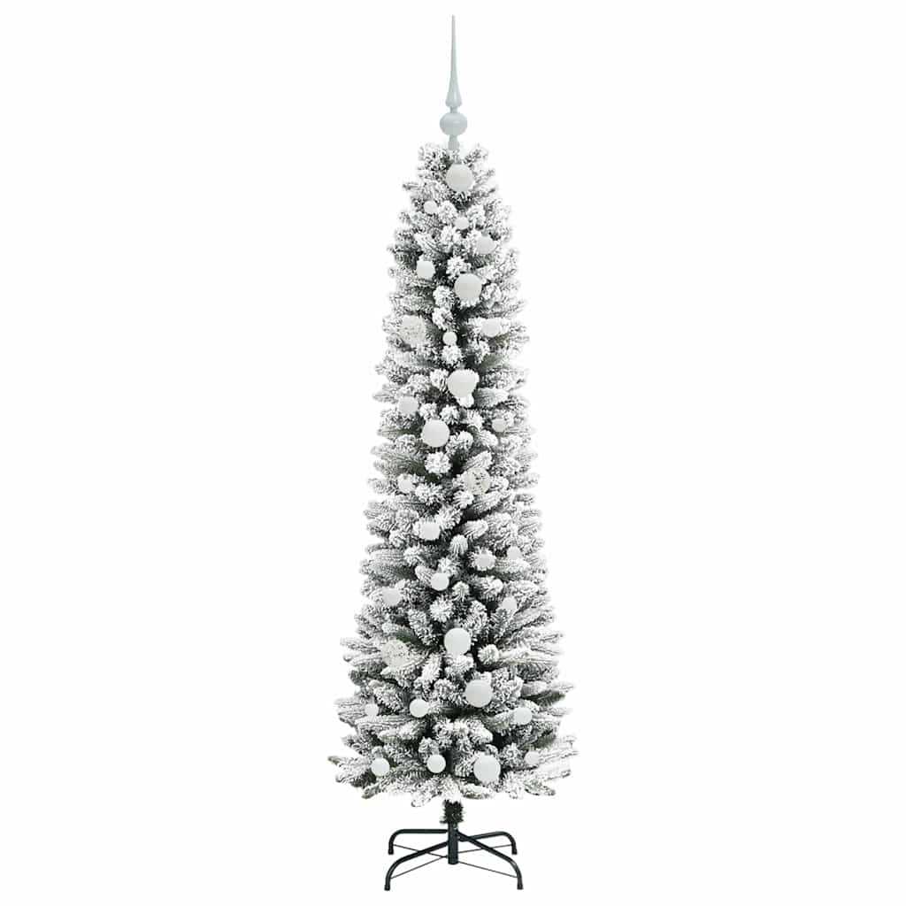 Sapin de Noël artificiel avec 150 LED Vert et blanc 150 cm - XIOS