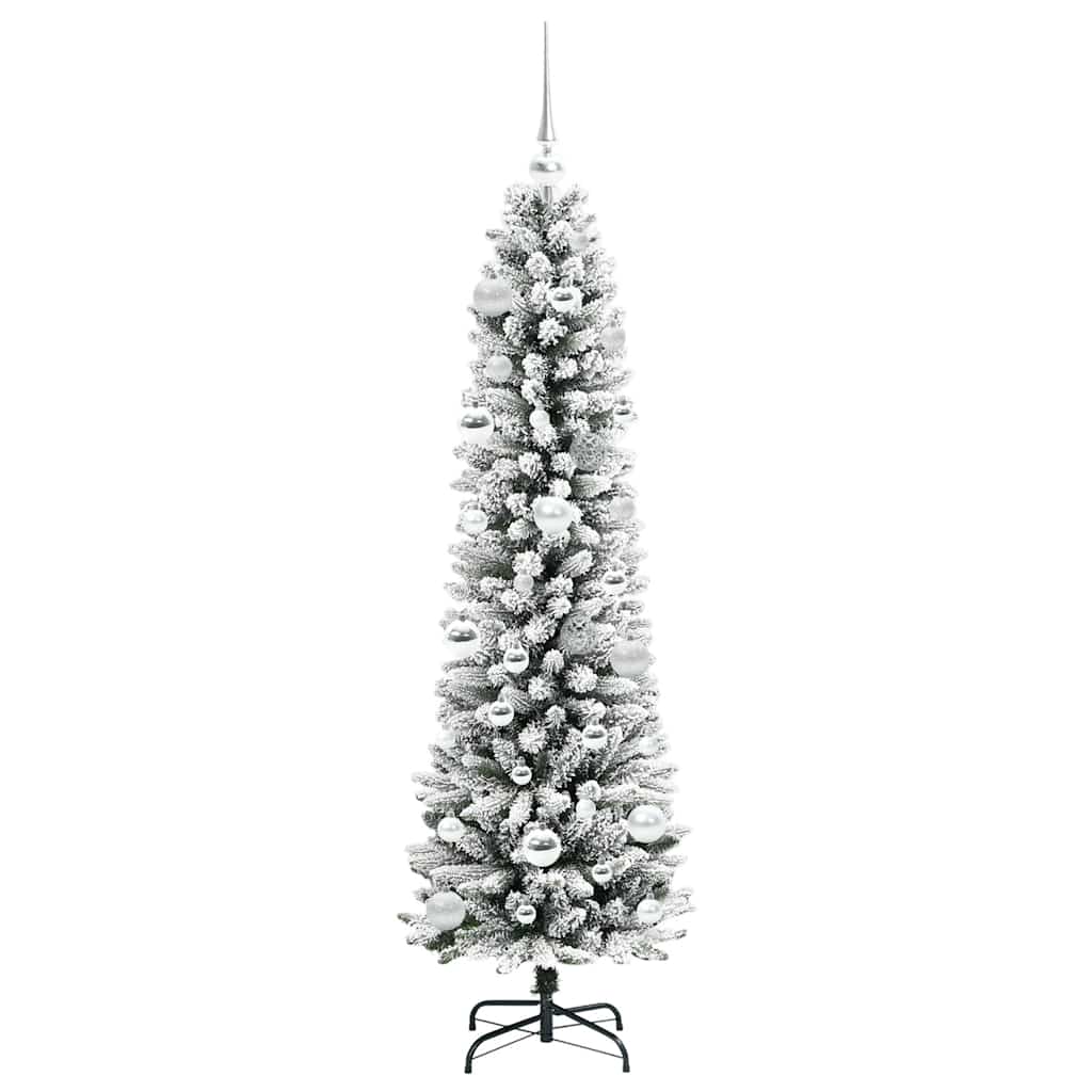 Sapin de Noël artificiel Blanc 150 cm PVC, métal et plastique - XIOS