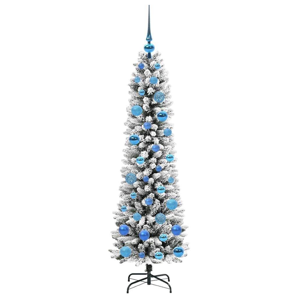 Sapin de Noël artificiel avec 150 LED Vert et blanc 150 cm - XIOS