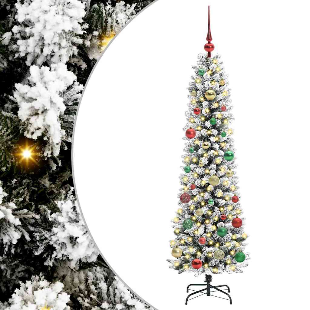 Sapin de Noël artificiel Blanc 150 cm PVC, métal et plastique - XIOS