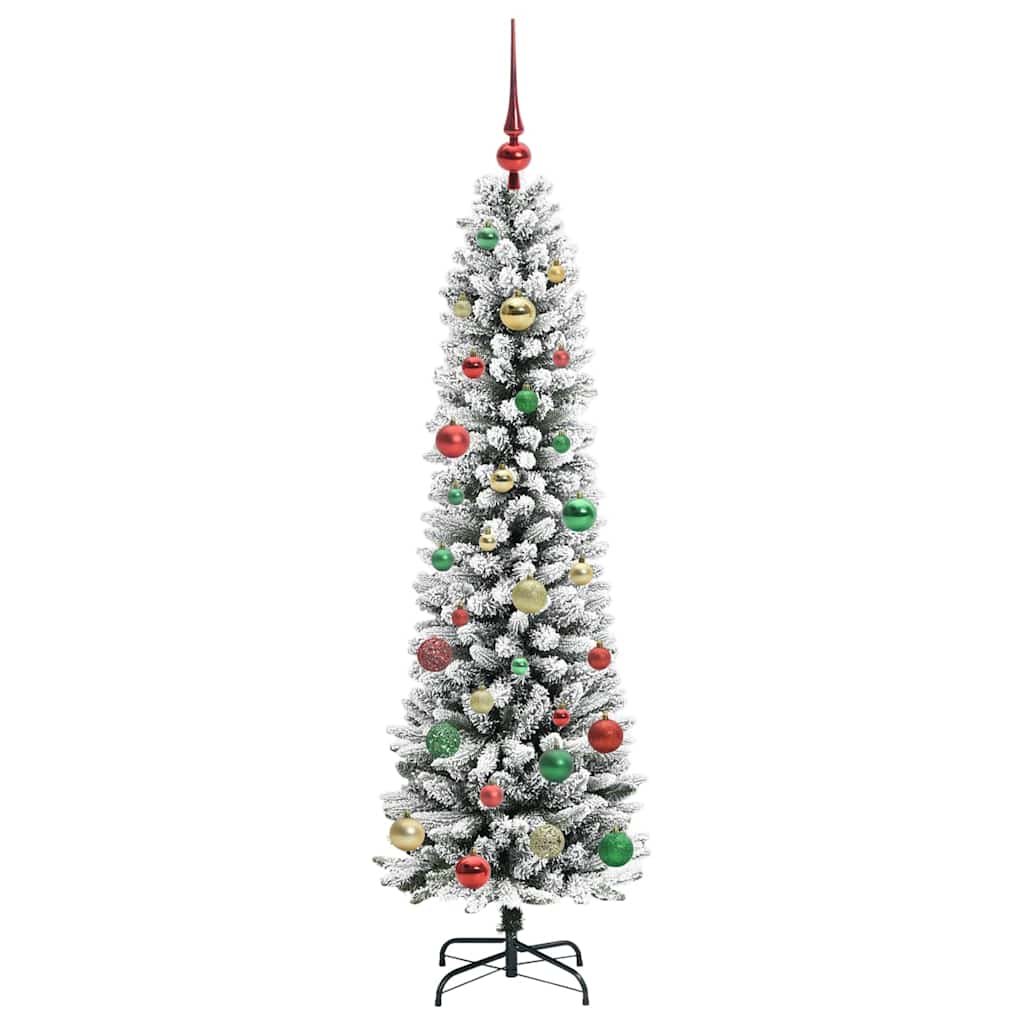 Sapin de Noël artificiel Blanc 150 cm PVC, métal et plastique - XIOS