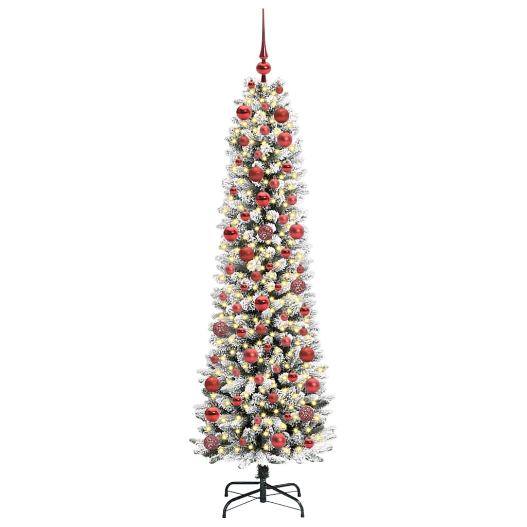 Sapin de Noël artificiel avec 300 LED Vert et blanc 180 cm - XIOS