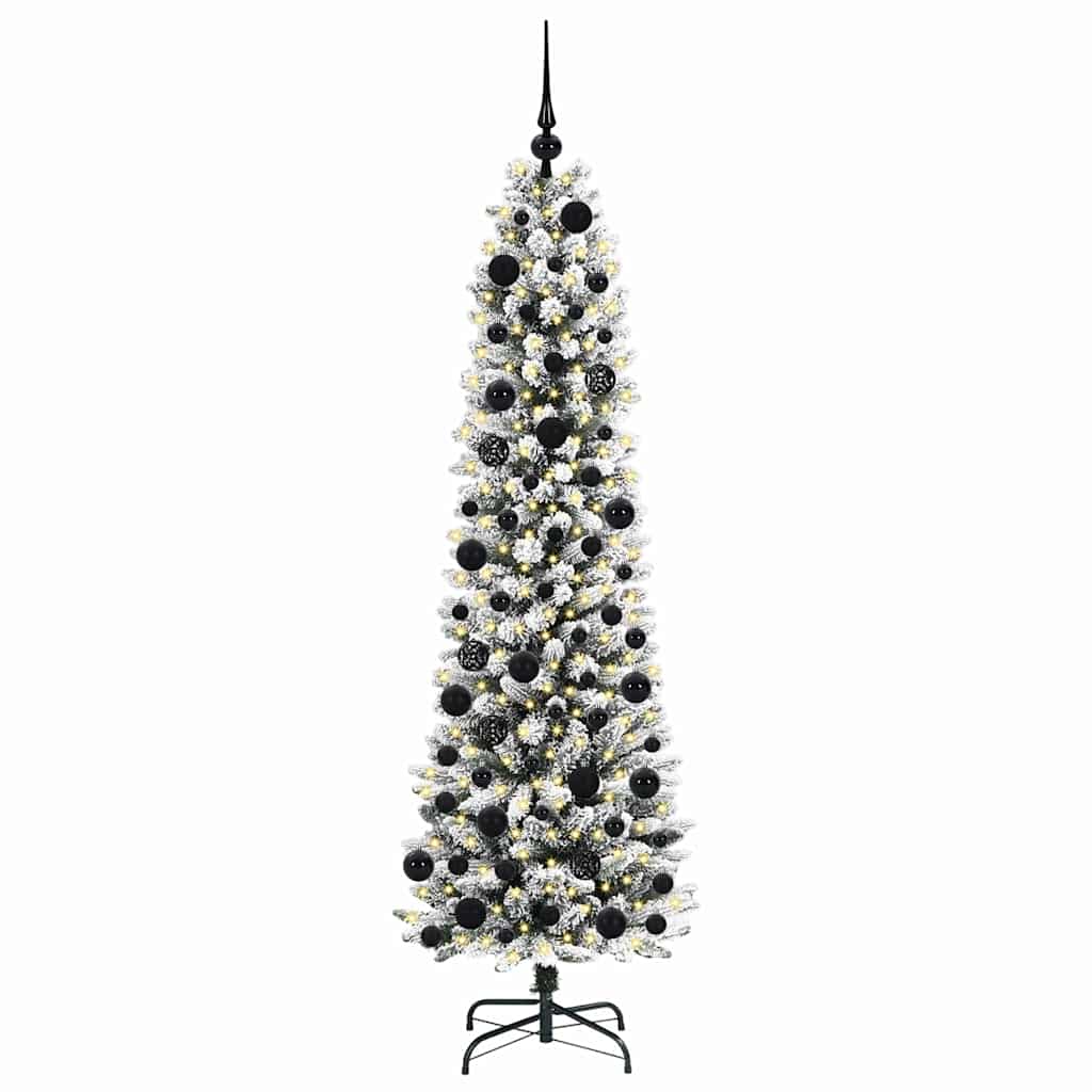 Sapin de Noël artificiel avec 300 LED Vert et blanc 180 cm - XIOS