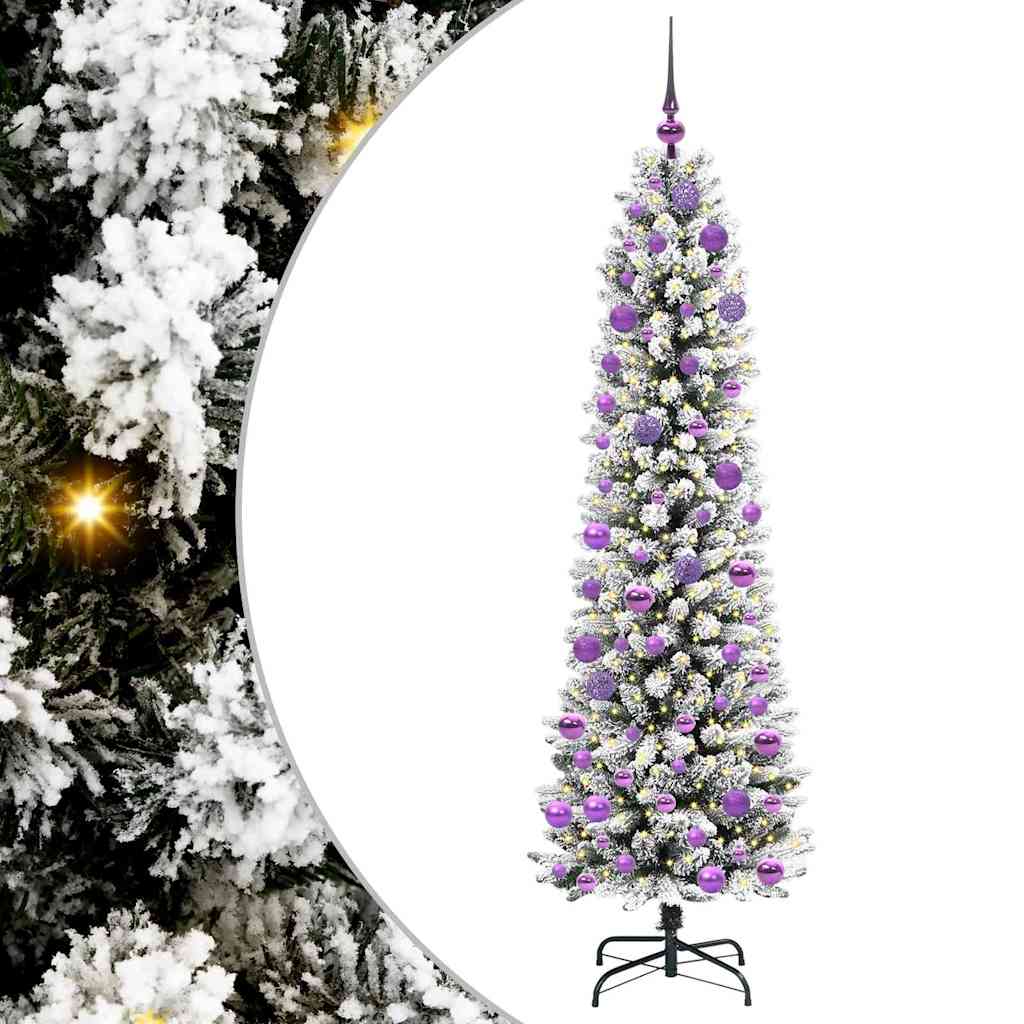 Sapin de Noël artificiel avec 300 LED Vert et blanc 180 cm - XIOS