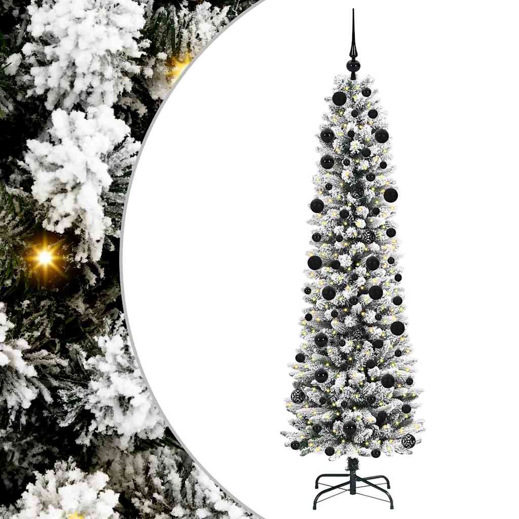 Sapin de Noël artificiel avec 300 LED Vert et blanc 210 cm - XIOS