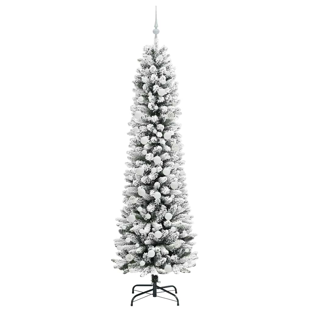Sapin de Noël artificiel Blanc 210 cm PVC, métal et plastique - XIOS