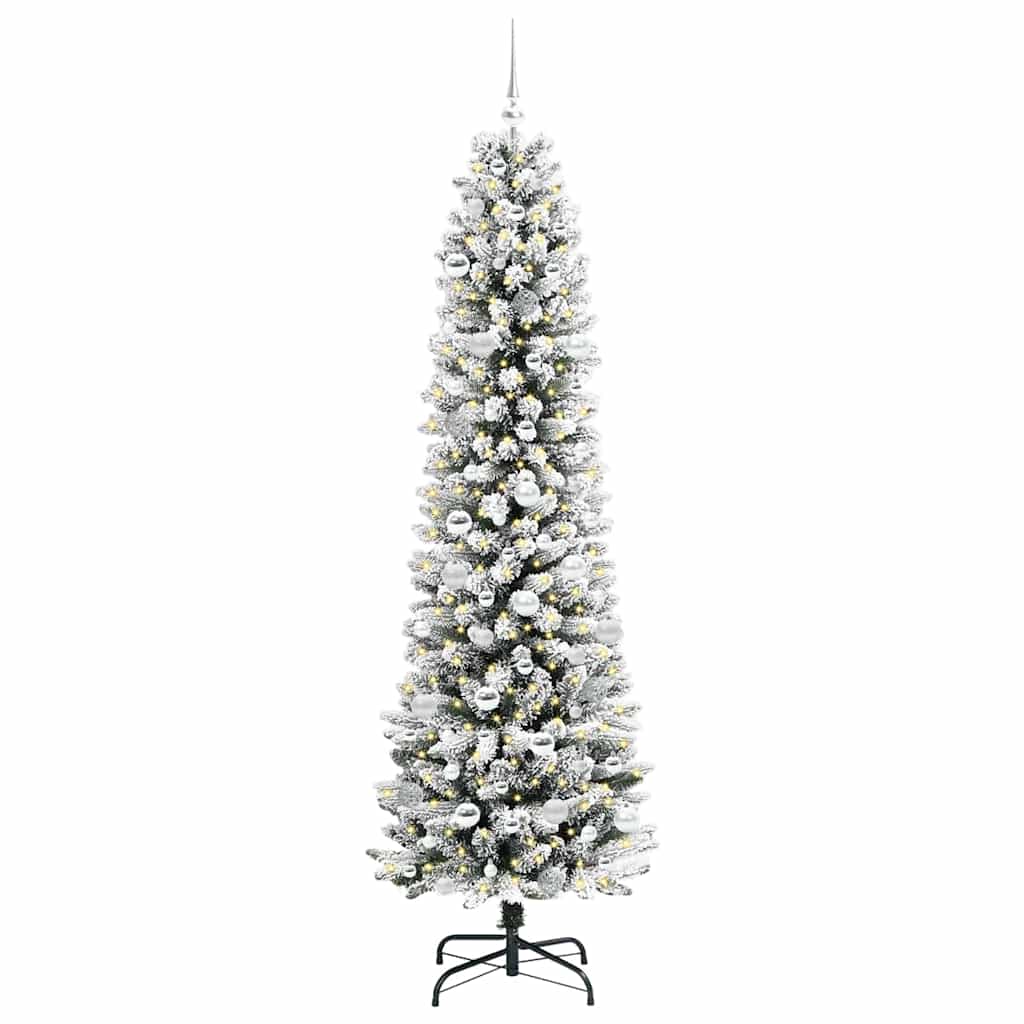 Sapin de Noël artificiel avec 300 LED Vert et blanc 210 cm - XIOS