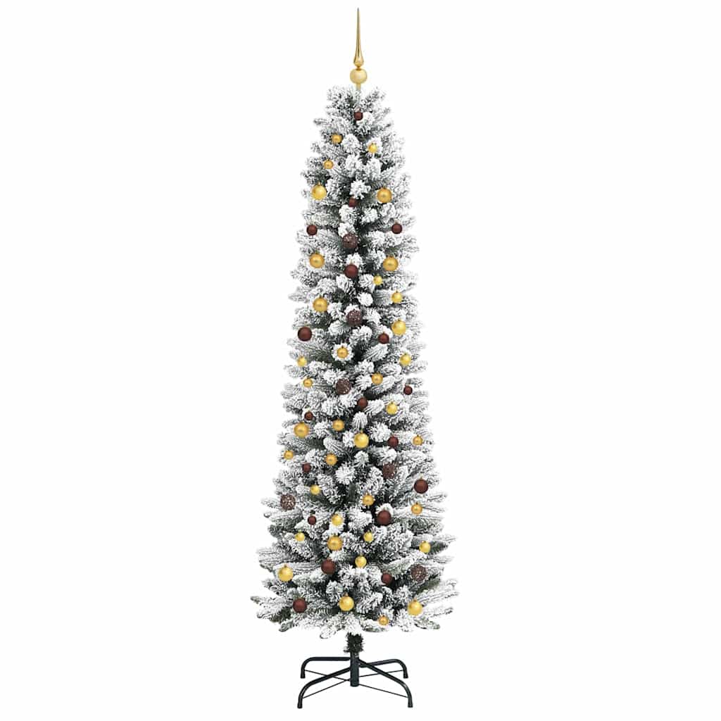 Sapin de Noël artificiel Blanc 240 cm PVC, métal et plastique