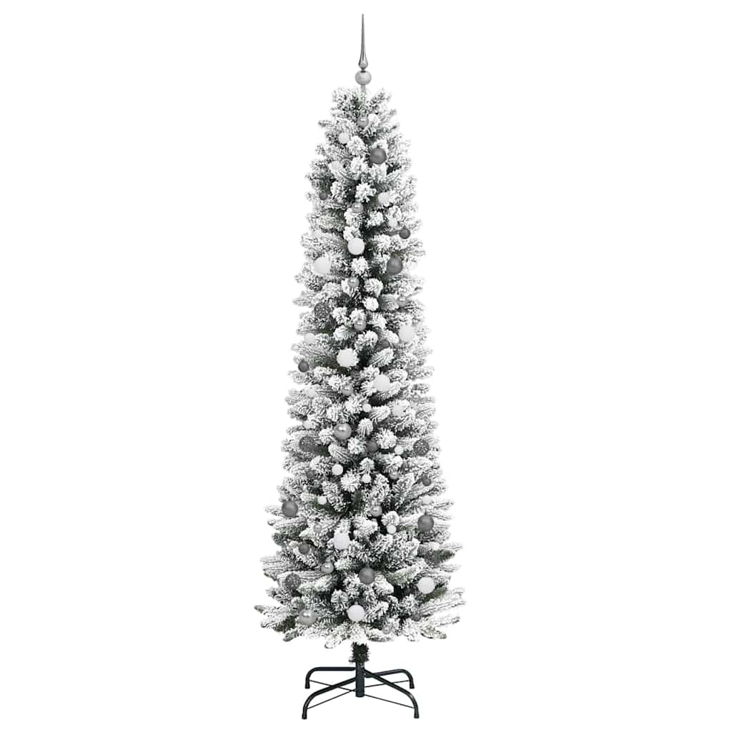 Sapin de Noël artificiel Blanc 240 cm PVC, métal et plastique - XIOS