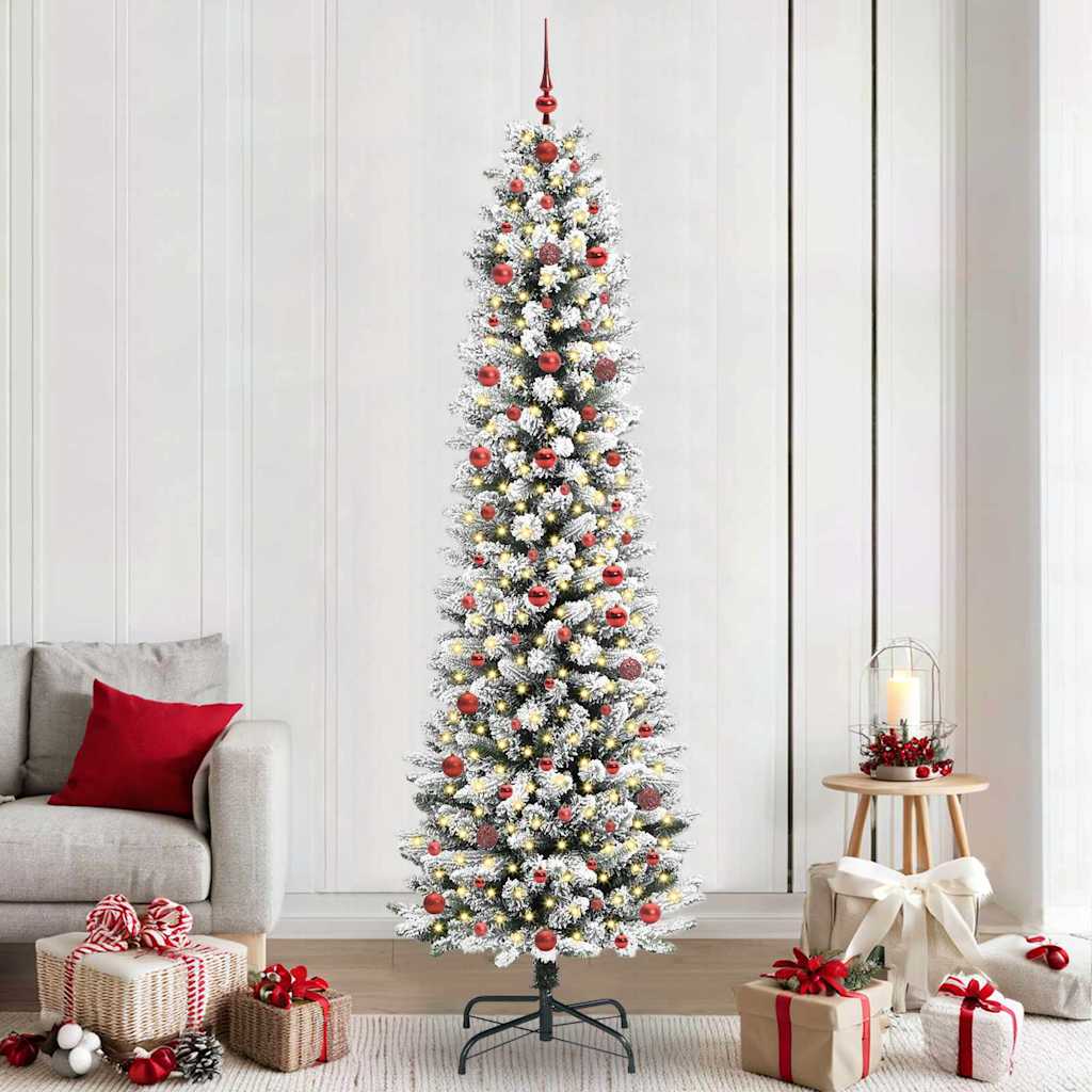Sapin de Noël artificiel avec 300 LED Vert et blanc 240 cm - XIOS