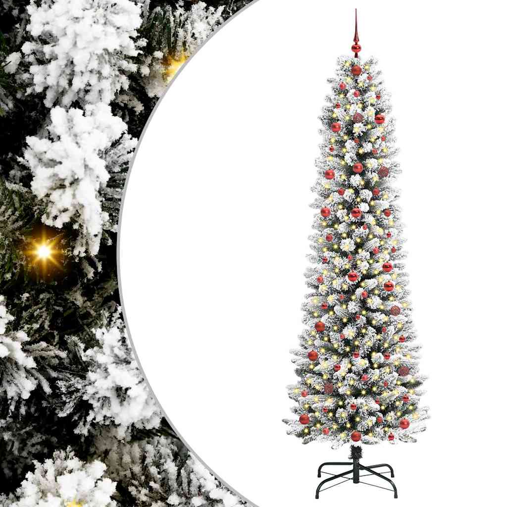 Sapin de Noël artificiel avec 300 LED Vert et blanc 240 cm - XIOS