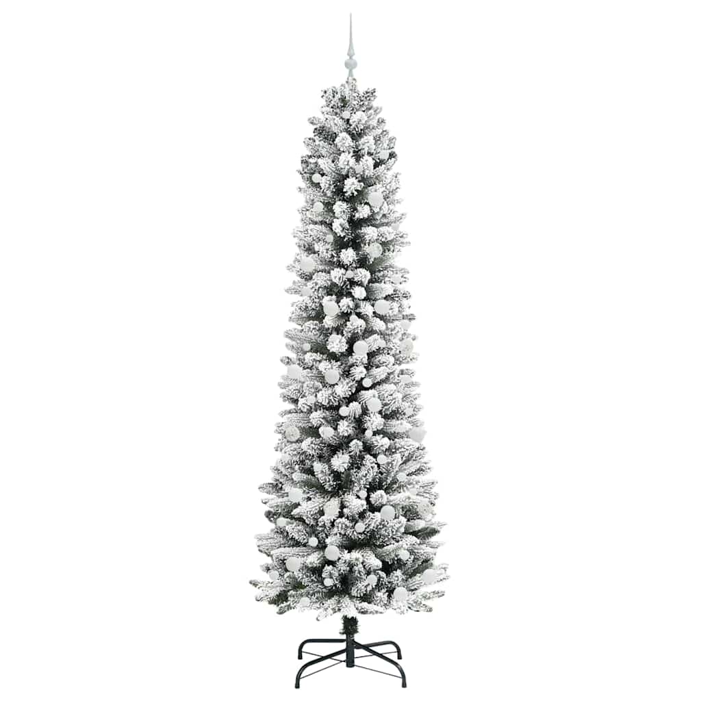 Sapin de Noël artificiel Blanc 240 cm PVC, métal et plastique - XIOS