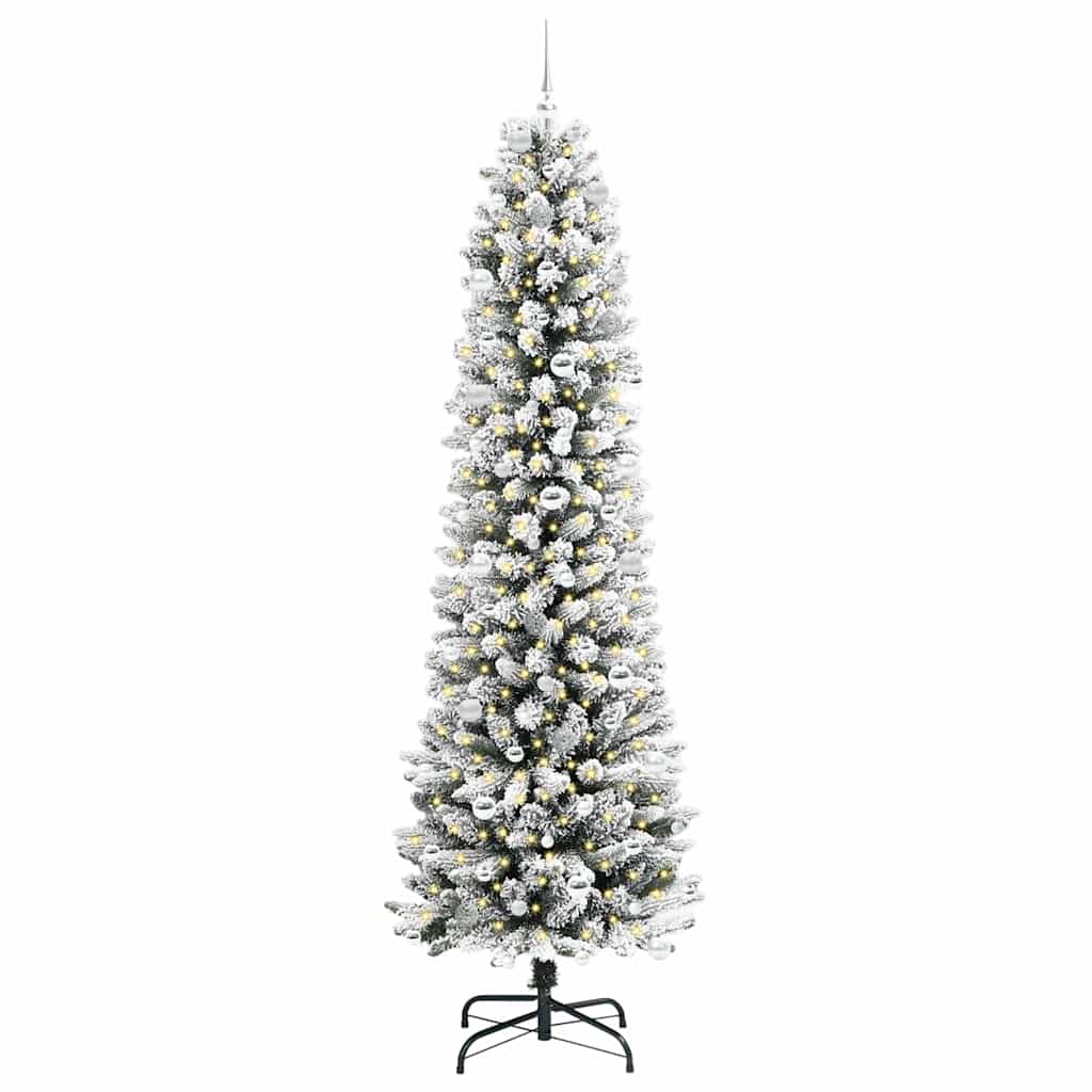 Sapin de Noël artificiel avec 300 LED Vert et blanc 240 cm - XIOS