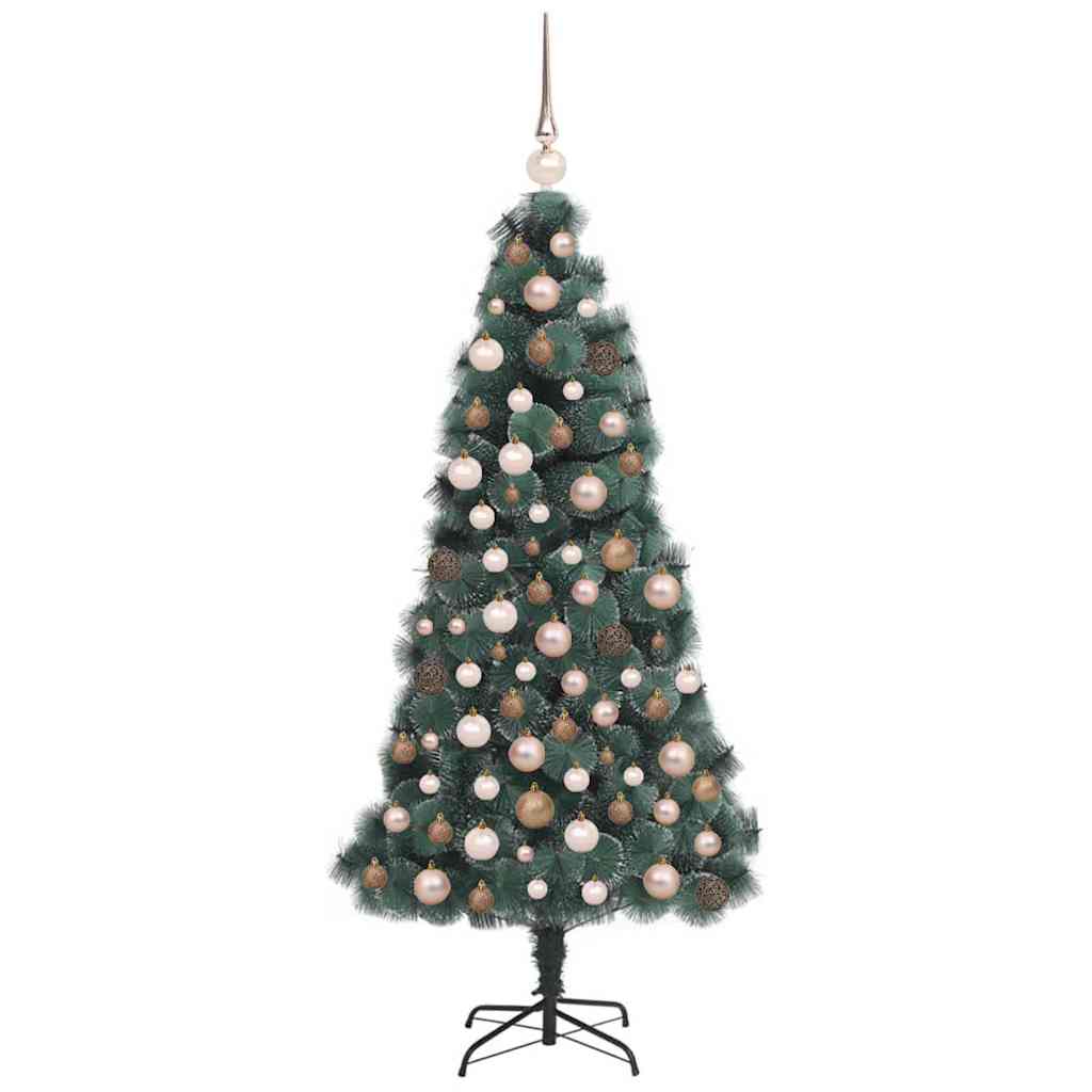 Sapin de Noël artificiel pré-éclairé avec set de boules 120 cm - XIOS