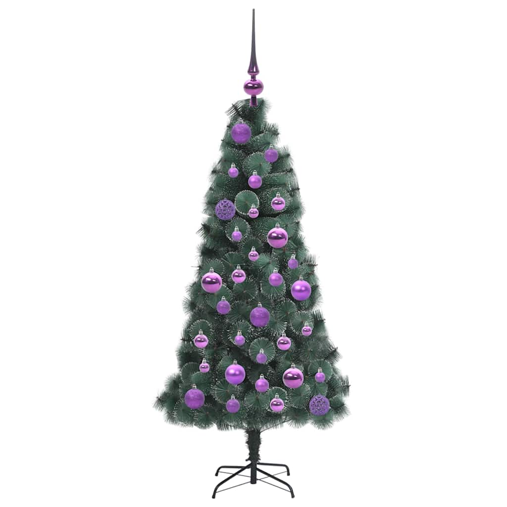 Arbre de Noël artificiel pré-éclairé avec set de boules 120 cm - XIOS