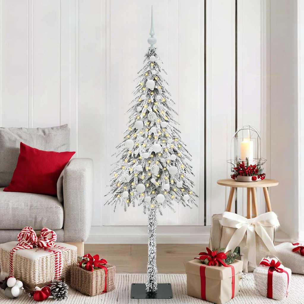 Sapin de Noël avec 150 LED Blanc 150 cm PE et Acier - XIOS
