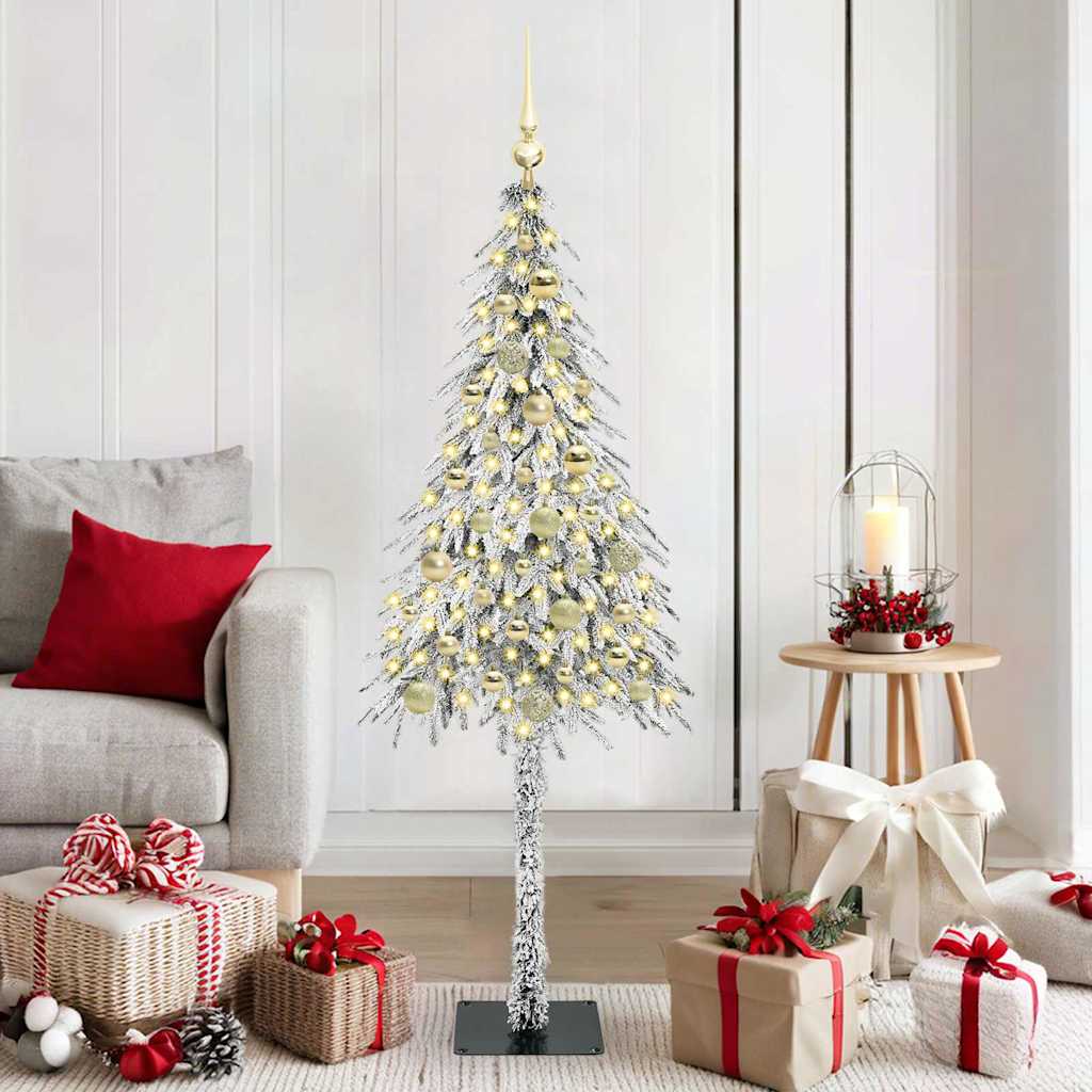 Sapin de Noël avec 150 LED Blanc 150 cm PE et Acier - XIOS