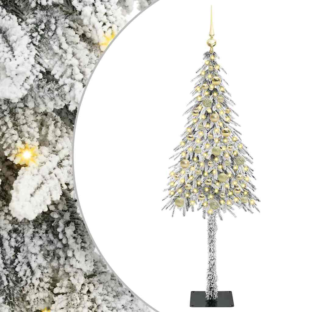 Sapin de Noël avec 150 LED Blanc 150 cm PE et Acier - XIOS