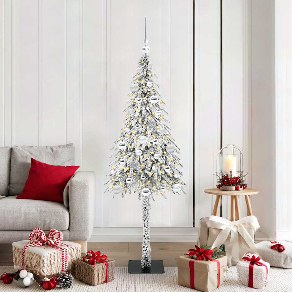 Sapin de Noël avec 150 LED Blanc 150 cm PE et Acier - XIOS