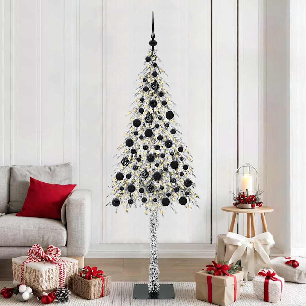 Sapin de Noël avec 300 LED Blanc 180 cm PE et Acier - XIOS