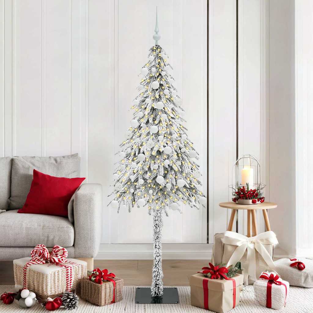 Sapin de Noël avec 300 LED Blanc 180 cm PE et Acier - XIOS