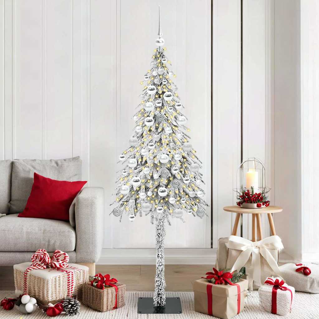 Sapin de Noël avec 300 LED Blanc 180 cm PE et Acier - XIOS