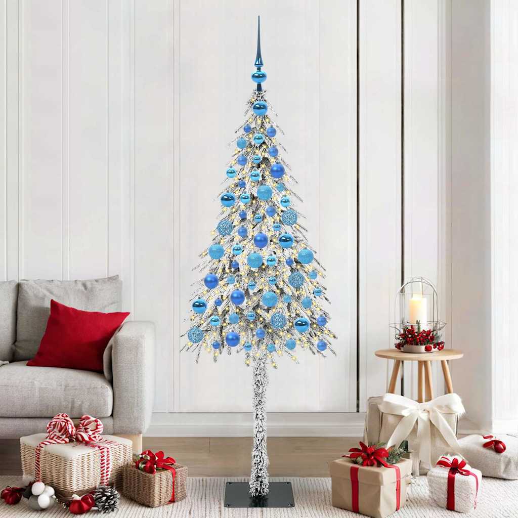 Sapin de Noël avec 300 LED Blanc 180 cm PE et Acier - XIOS