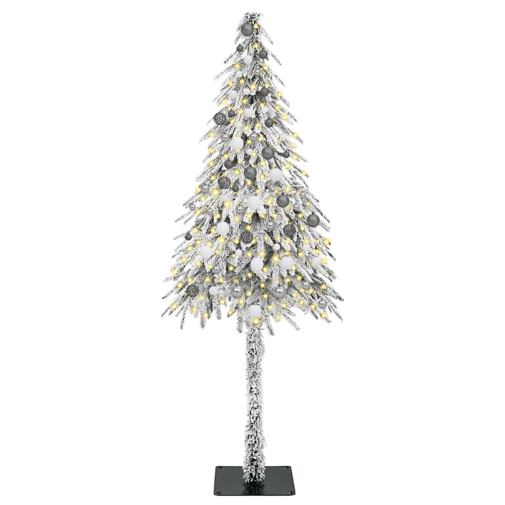 Sapin de Noël avec 300 LED Blanc 210 cm PE et Acier