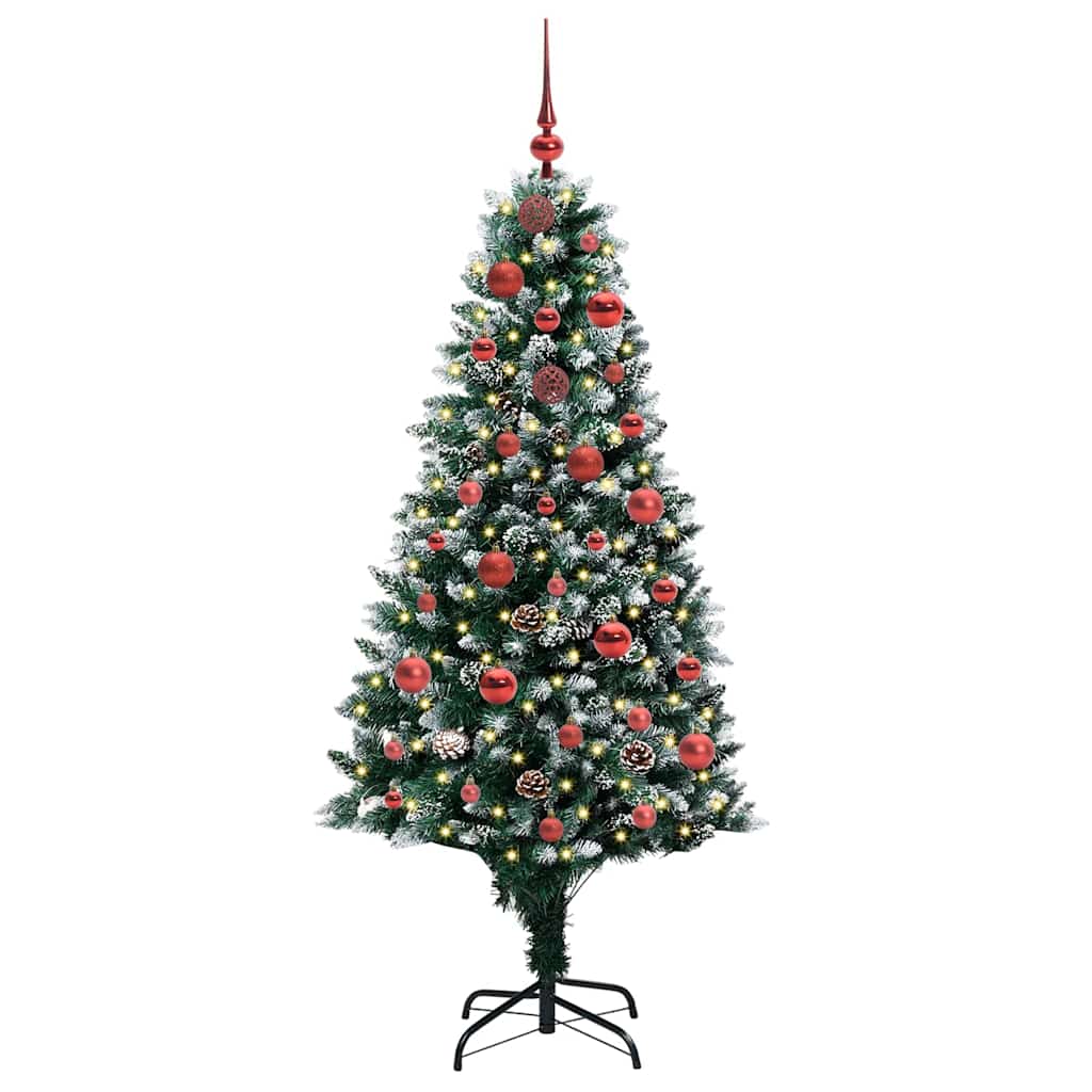 Sapin de Noël artificiel Vert 150 cm PVC, Acier et Plastique - XIOS