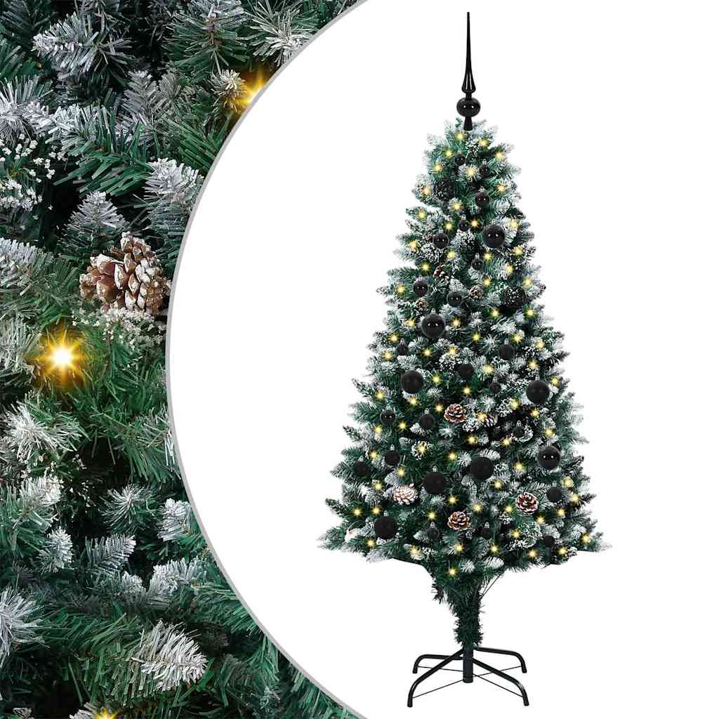 Sapin de Noël artificiel Vert 150 cm PVC, Acier et Plastique - XIOS